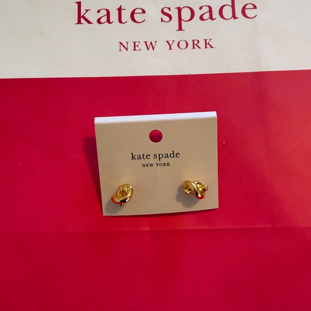 Kate Spade Gold Sailor Knot earrings - Picture 2 of 3